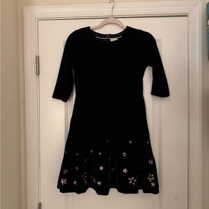 Mini Boden navy velvet dress size 11/12